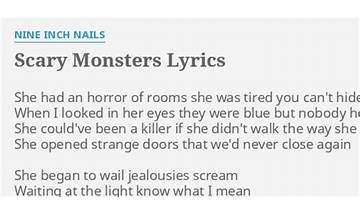Scary Monsters en Lyrics [David Bowie]