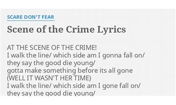 Scene of the crime en Lyrics [Jill Johnson]