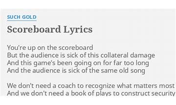 Scoreboard Work en Lyrics [JAYCENTH]