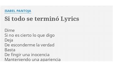 Se Terminó es Lyrics [Fito Páez]