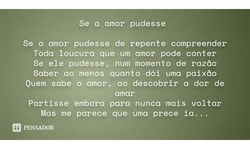 Se o Amor Pudesse pt Lyrics [Cabes]
