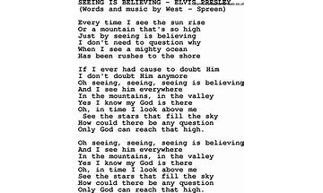 Seeing\'s Believing en Lyrics [Rosanne Cash]