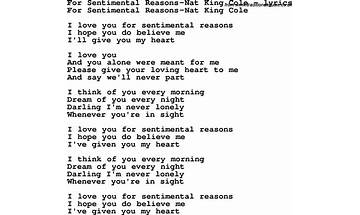 Sentimental Song en Lyrics [ULTRASOUND]
