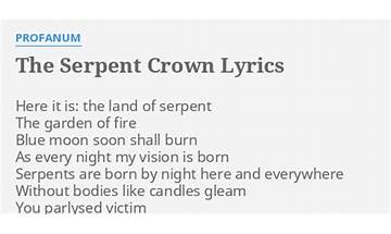 Serpents Crown en Lyrics [Boris The Blade]
