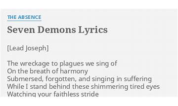 Seven Demons en Lyrics [Absence]