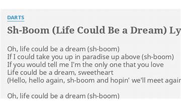 Sh-Boom en Lyrics [Darts]