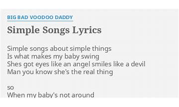 She\'s Always Right en Lyrics [Big Bad Voodoo Daddy]