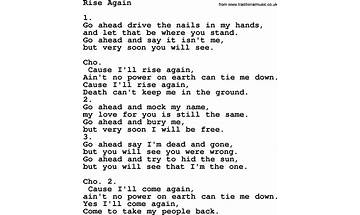 She Who Would Rise Again en Lyrics [The Blessing Way]