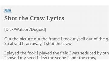 Shot the Craw en Lyrics [Fish (Rock)]