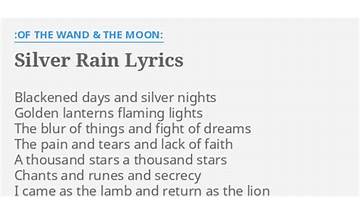 Silver Rain en Lyrics [Of The Wand & The Moon]