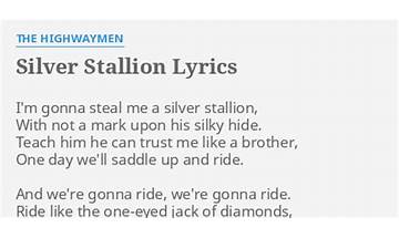 Silver Stallion en Lyrics [Blood Star]