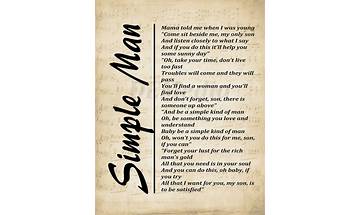 Simple Man en Lyrics [Morgan Wallen]