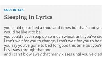Sleepin\' en Lyrics [Woodsy Jr.]