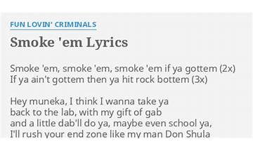 Smoke en Lyrics [Swelo]