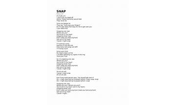 Snaps en Lyrics [Lee DeWyze]