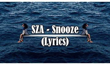 Snooze it Lyrics [SZA]