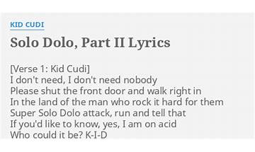 Solo Dolo Doe en Lyrics [Guy Harrison]