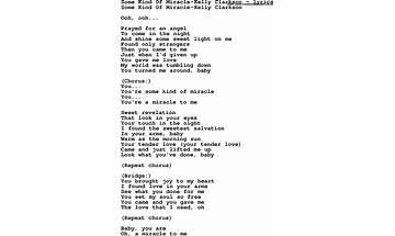 Some Kind of Miracle en Lyrics [Kelly Clarkson]