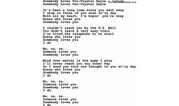 Somebody Loves You en Lyrics [Roger McGuinn]