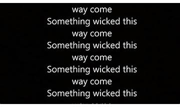 Something Wicked en Lyrics [Richard Edwards]