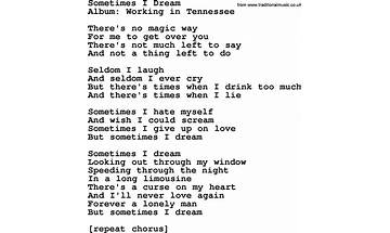 Sometimes I Dream en Lyrics [Steve Young]