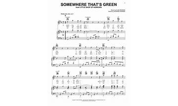 Somewhere That\'s Green en Lyrics [Alan Menken]