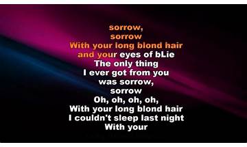 Sorrow en Lyrics [David Bowie]