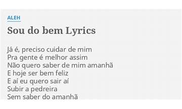 Sou do Bem pt Lyrics [GA31]