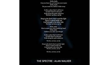 Spectre of Love en Lyrics [Flowers to the Welshman at Dusk]