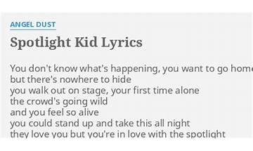 Spotlight Kid en Lyrics [Joe Lynn Turner]