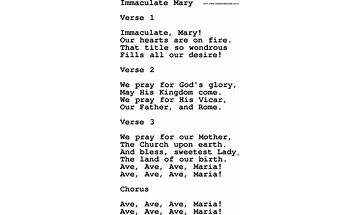 St. Mary en Lyrics [Valiant]
