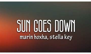 Sun Goes Down en Lyrics [Marin Hoxha & Stella Key]