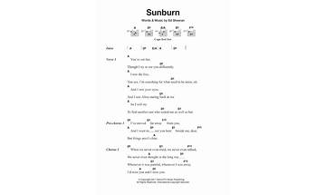 Sunburn en Lyrics [Ed Sheeran]