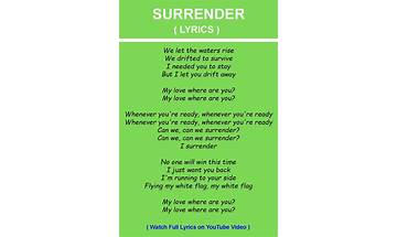 Surrender en Lyrics [Seventh Key]