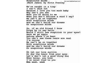 Suspicious Minds en Lyrics [The Heptones]