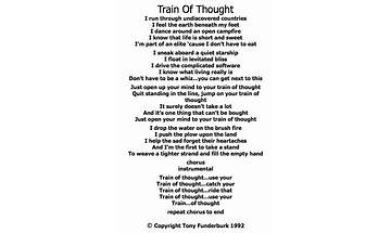 TRAIN TH0UGHS en Lyrics [ThatKidPrince]