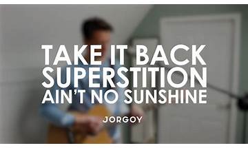 Take It Back / Superstition / Ain\'t No Sunshine en Lyrics [Ed Sheeran]