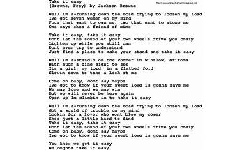 Take It Easy en Lyrics [Jackson Browne]