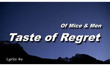 Taste of Regret en Lyrics [Of Mice & Men]