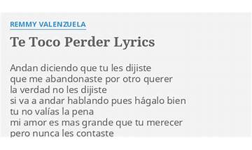Te Toco Perder es Lyrics [Grupo Bandy2]