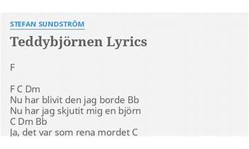 Teddybjørn no Lyrics [Johan Berggren]