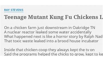 Teenage Mutant Kung Fu Chickens en Lyrics [Ray Stevens]