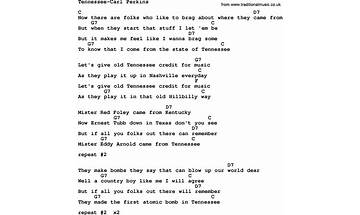 Tennessee en Lyrics [Carl Perkins]