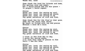 Thank You Lord! en Lyrics [Sheila Mack]