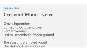 The Crescent Moon en Lyrics [Alf The Explicit]