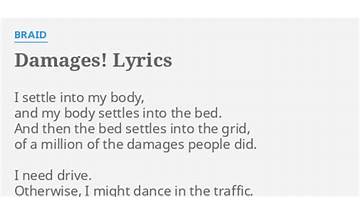 The Damages en Lyrics [Maybird]