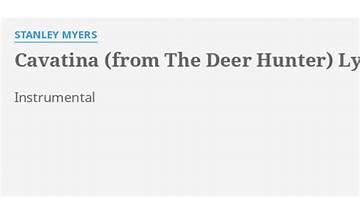 The Deer Hunter en Lyrics [Jedi Mind Tricks]