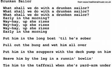 The Drunken Sailor en Lyrics [Storm Weather Shanty Choir]