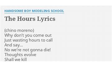 The Hours en Lyrics [Handsome Boy Modeling School]