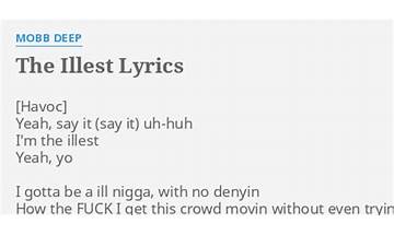 The Illest en Lyrics [Mobb Deep]